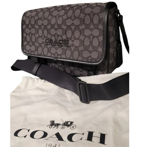 🖤👜 Coach Signature Messenger Bag – Large – Brand New 👜🖤 - Picture 4 of 12